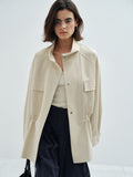 STAND COLLAR VINTAGE UTILITY JACKET