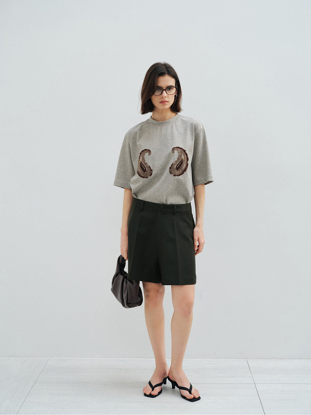 TENCEL WOOL BLEND PLEATED A-LINE CULOTTES