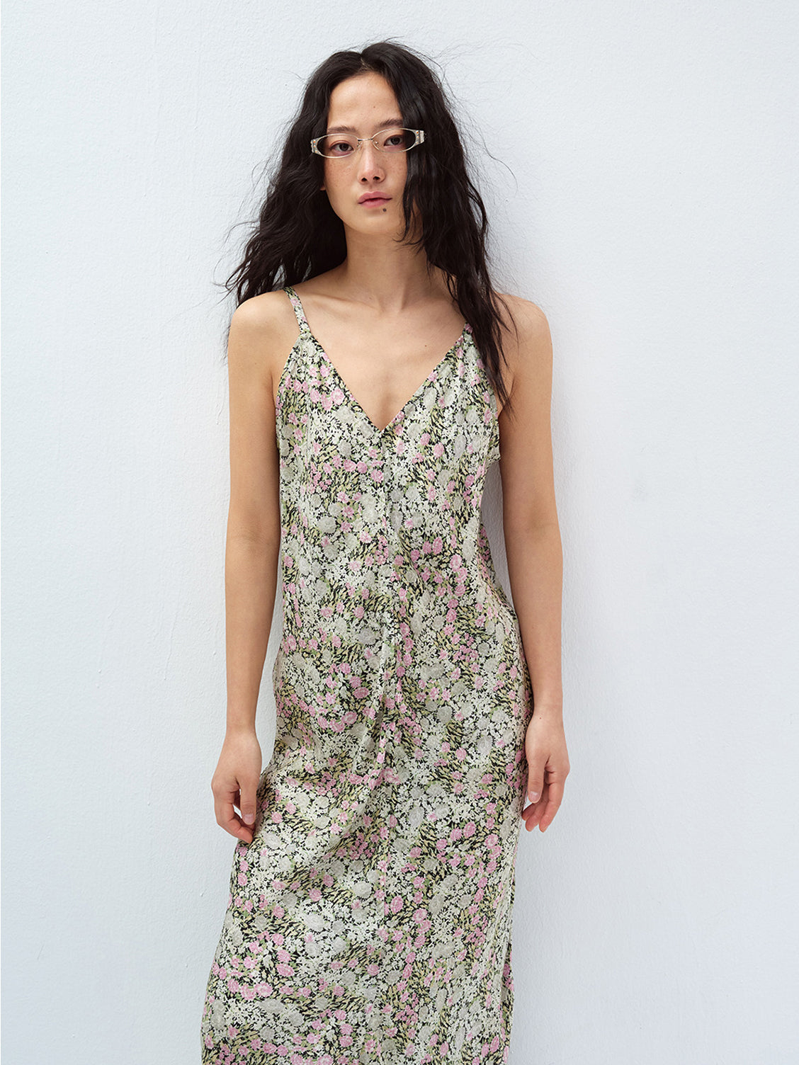 SLEEVELESS OPEN BACK MIDI DRESS