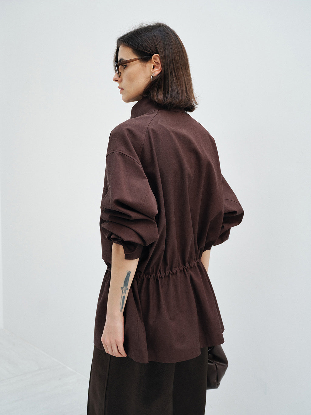 STAND COLLAR VINTAGE UTILITY JACKET