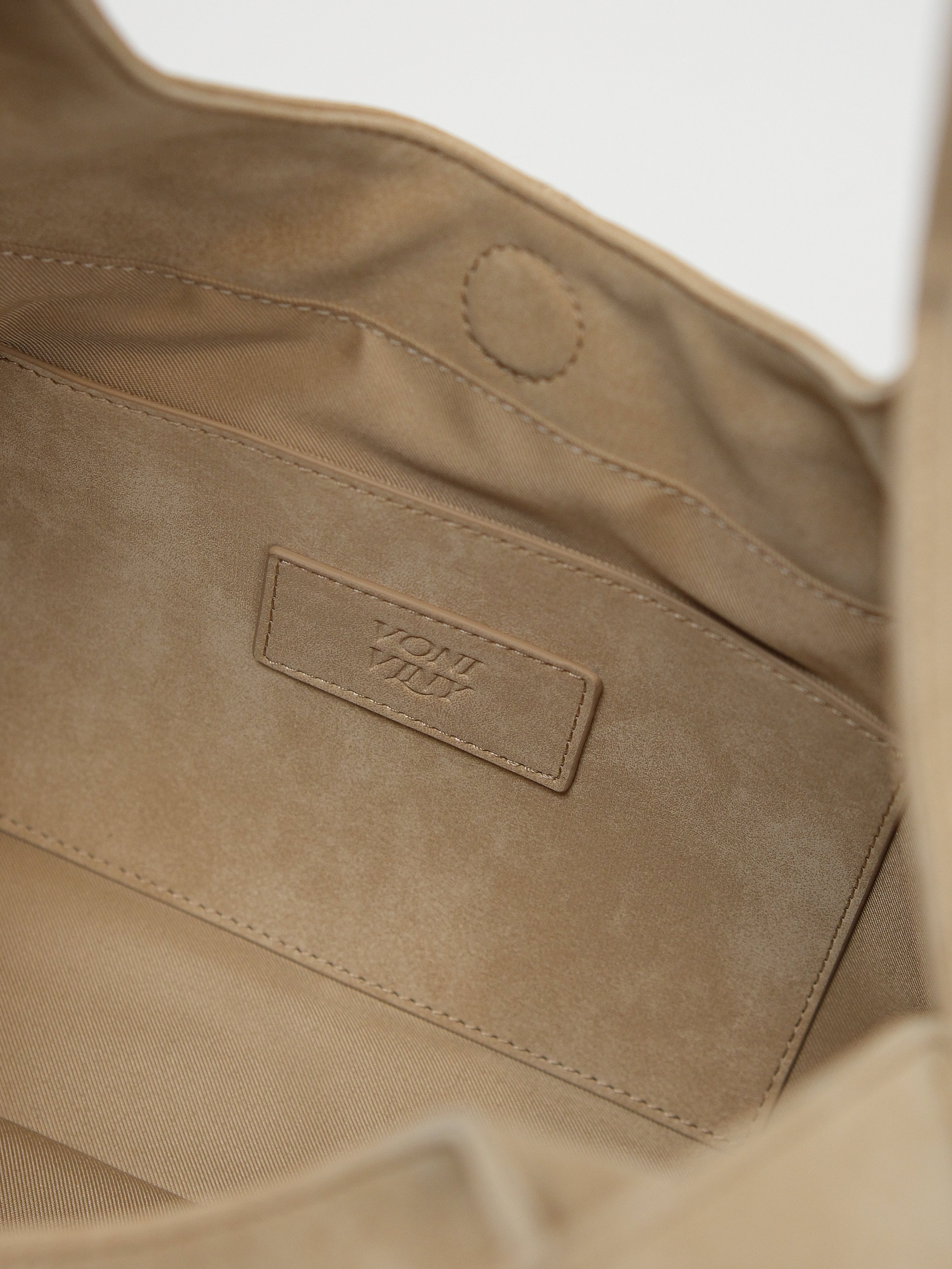 SUEDE-EFFECT HOBO SHOULDER BAG-SWAY 90