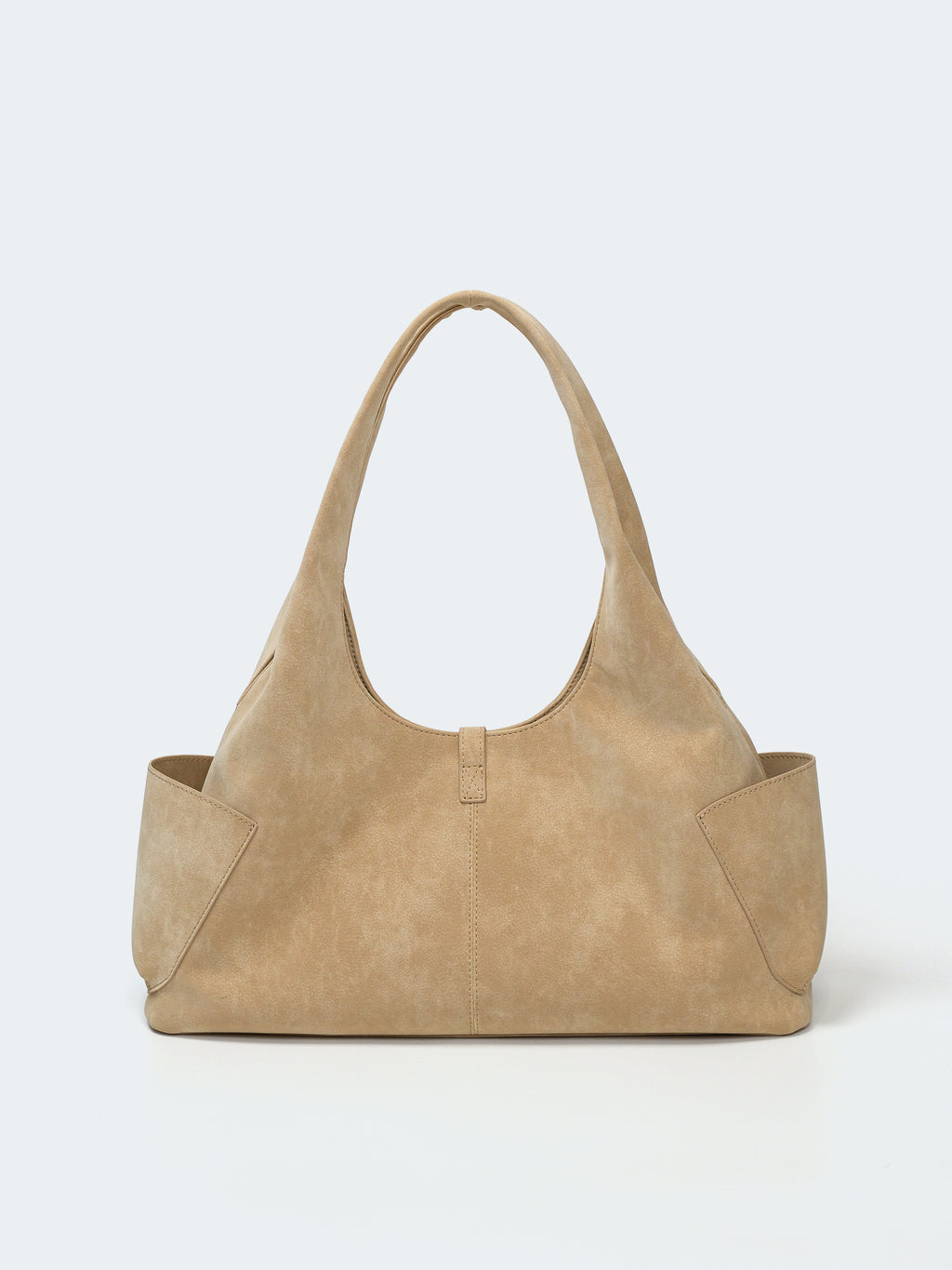 SUEDE-EFFECT HOBO SHOULDER BAG-SWAY 90