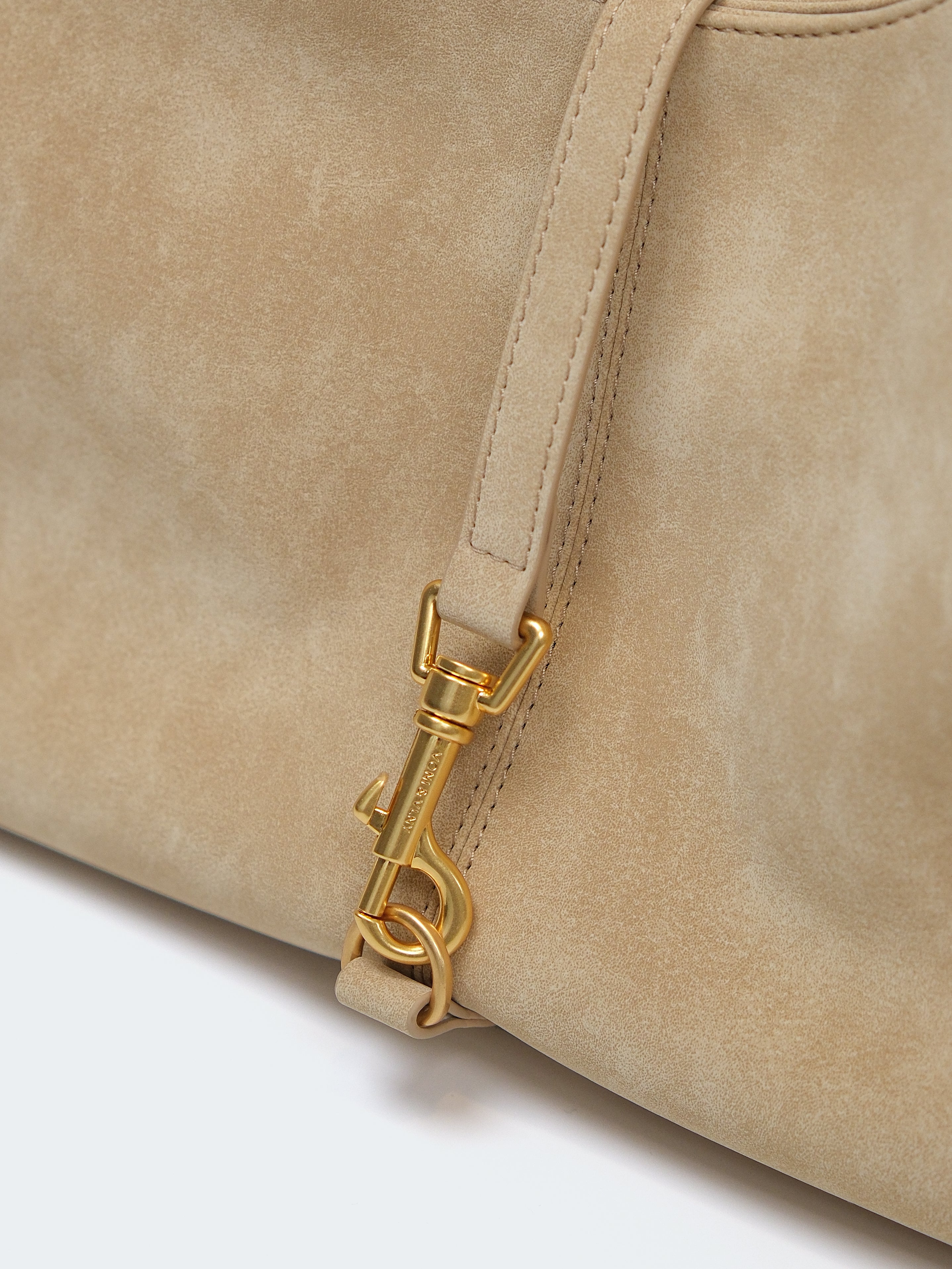 SUEDE-EFFECT HOBO SHOULDER BAG-SWAY 90