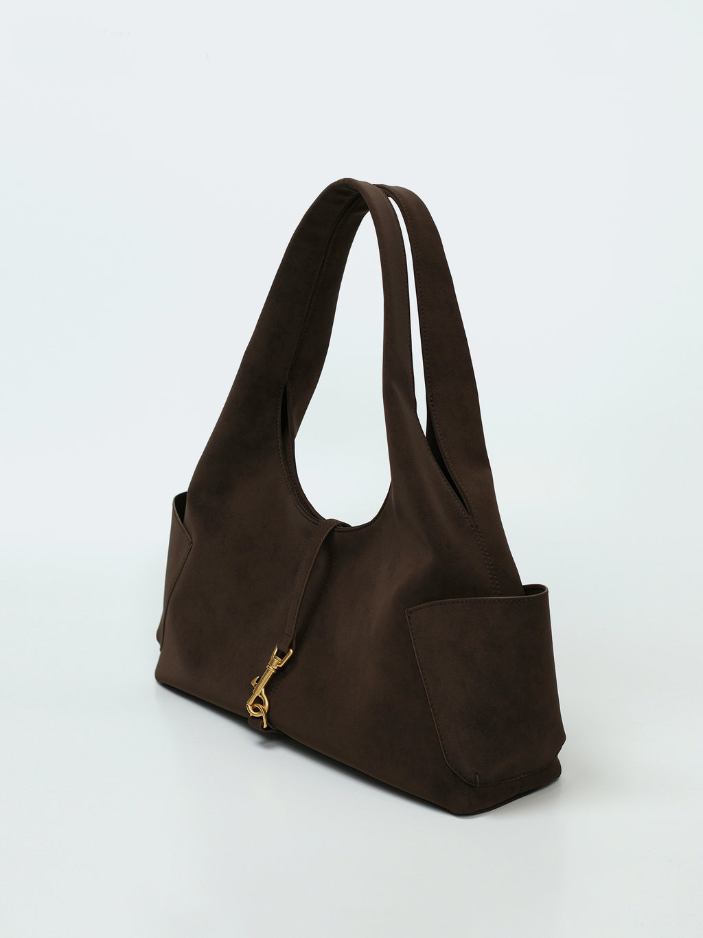 SUEDE-EFFECT HOBO SHOULDER BAG-SWAY 90