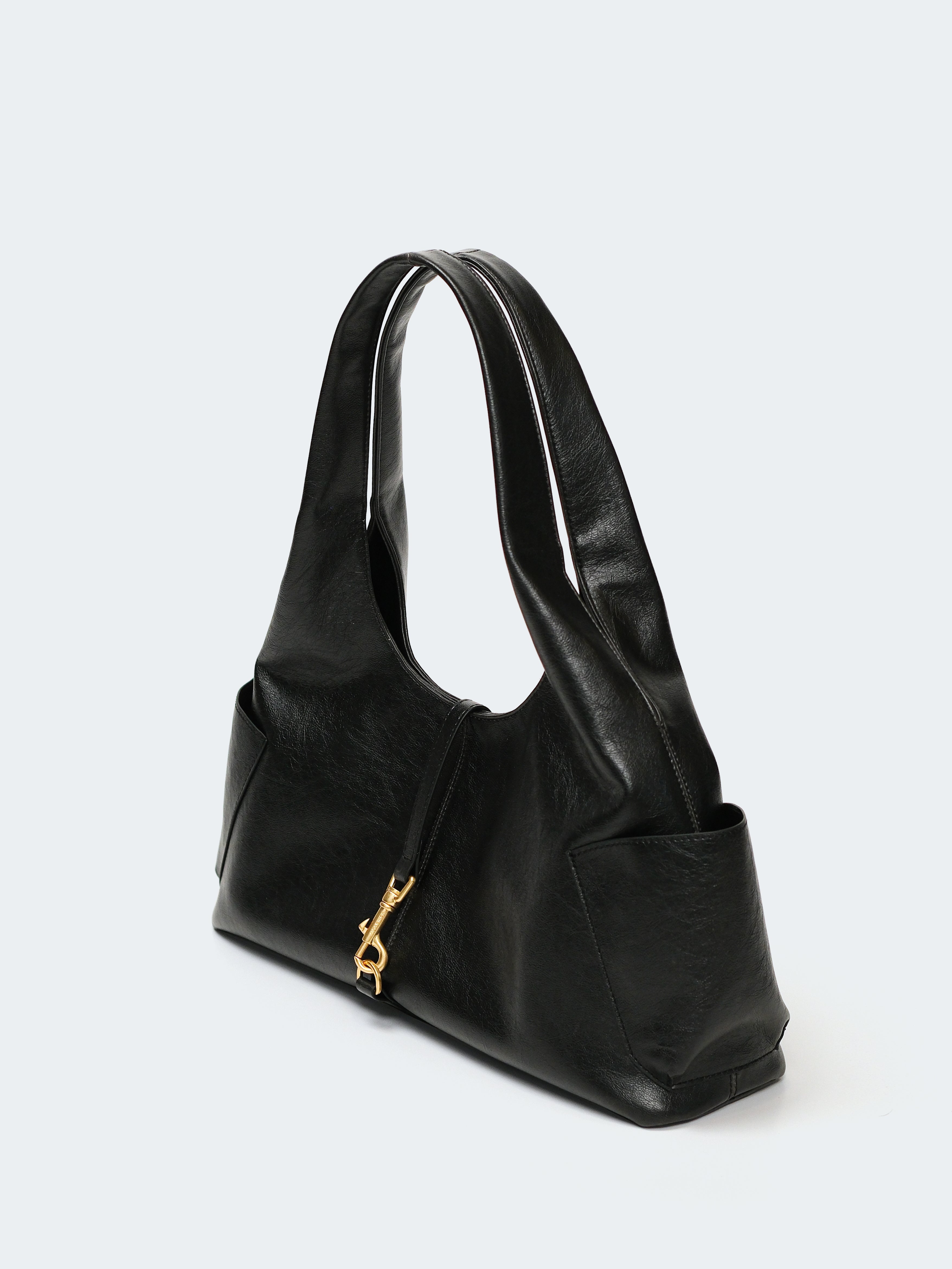 SUEDE-EFFECT HOBO SHOULDER BAG-SWAY 90